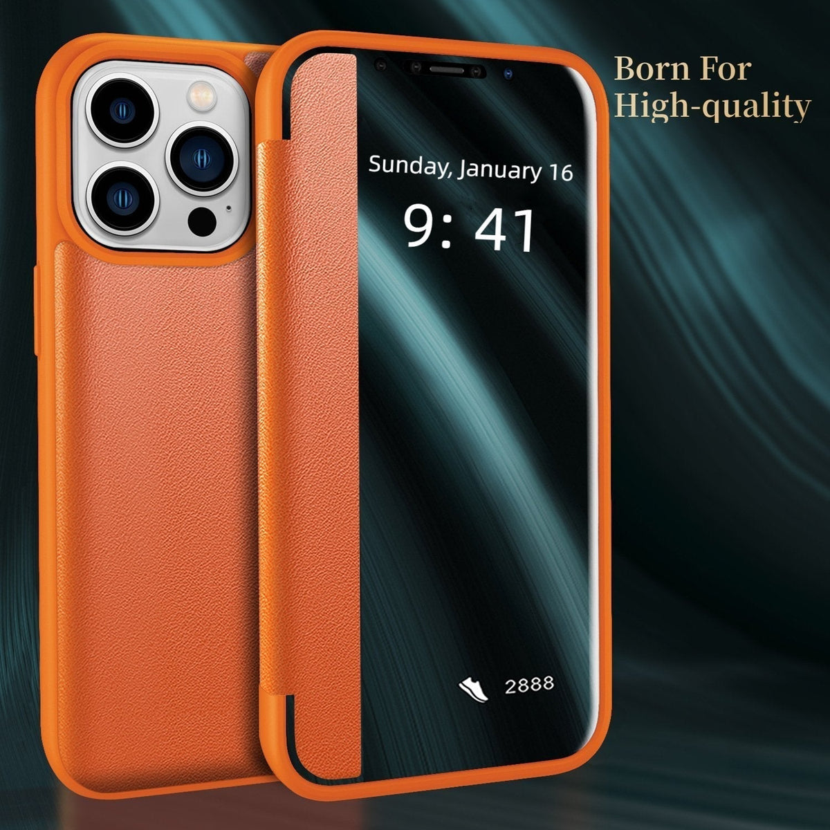View Window Flip Folio Leather Case Cover(🔥16 series phone cases are now on sale)